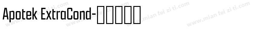 Apotek ExtraCond字体转换